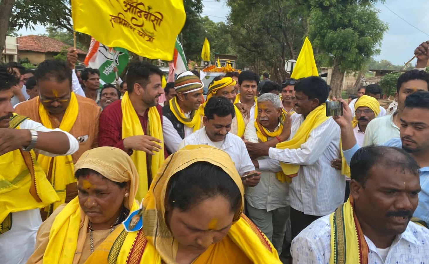 Anand Panjwani in Kurai, Seoni — Tribal Pride March